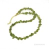 Halskæde Peridot krystal sten Natural Green Peridot Gemstone Chips Necklace