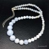 Akvamarin halskæde gradueret 6-14mm Natural Aquamarine Gemstone Necklace