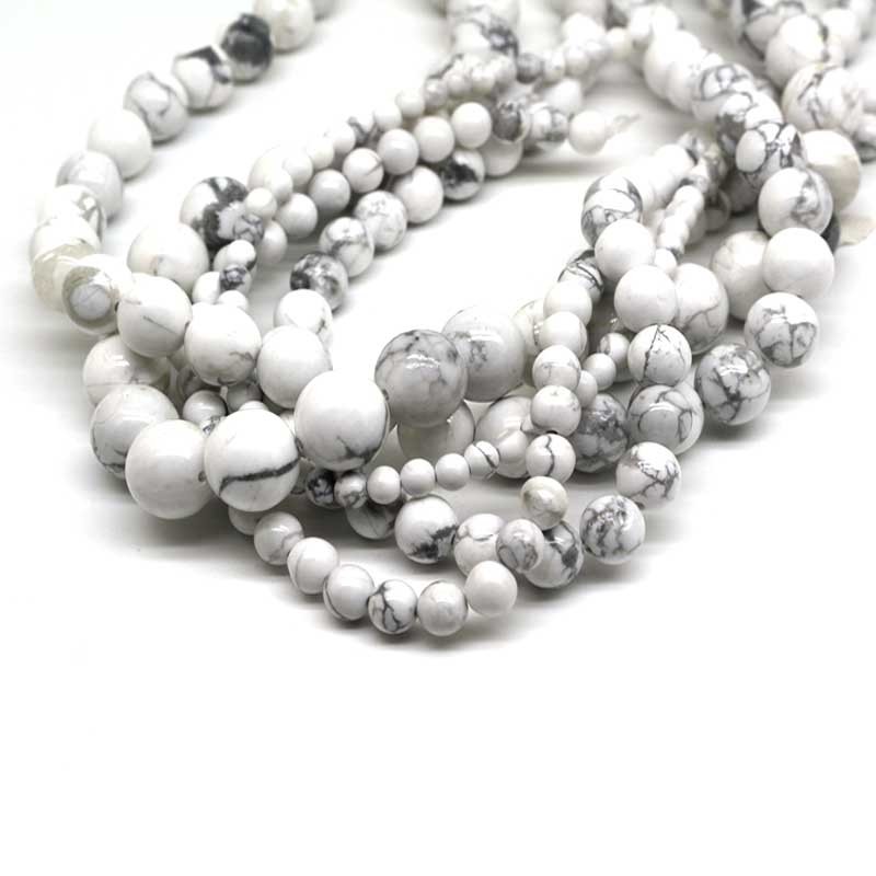 Howlit perler lav selv smykker Natural Howlite Gemstone Beads