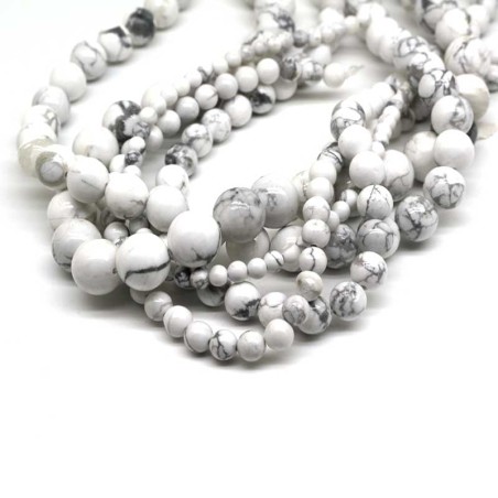 Howlit perler lav selv smykker Natural Howlite Gemstone Beads Howlit perler lav selv smykker Natural Howlite Gemstone Beads