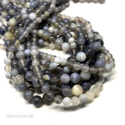 Perler Agat grå stenperler til smykker Natural Agate Gemstone Beads