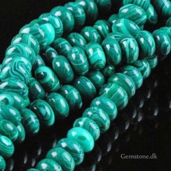 Malakit perler sten rondel 8x5mm Malachite Stone Beads