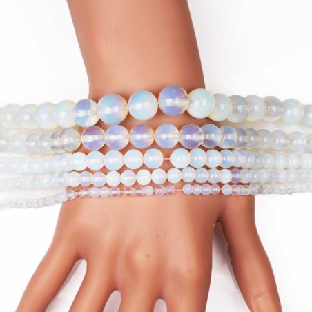 Opal sten perler hvid Opalit Gemstone Beads