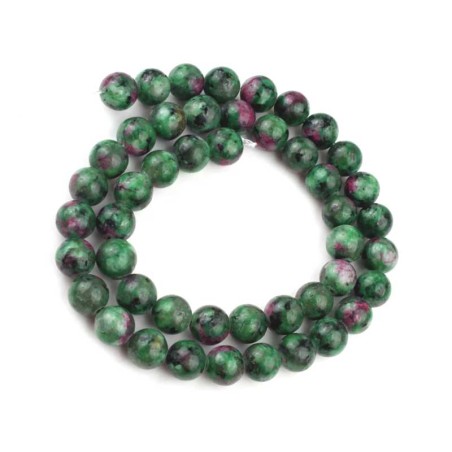 Perler Rubin Zoisit naturlig sten Ruby Zoisite Gemstone Beads