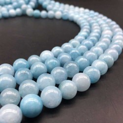 Perler Akvamarin ædelsten Natural Aquamarine Gemstone Beads