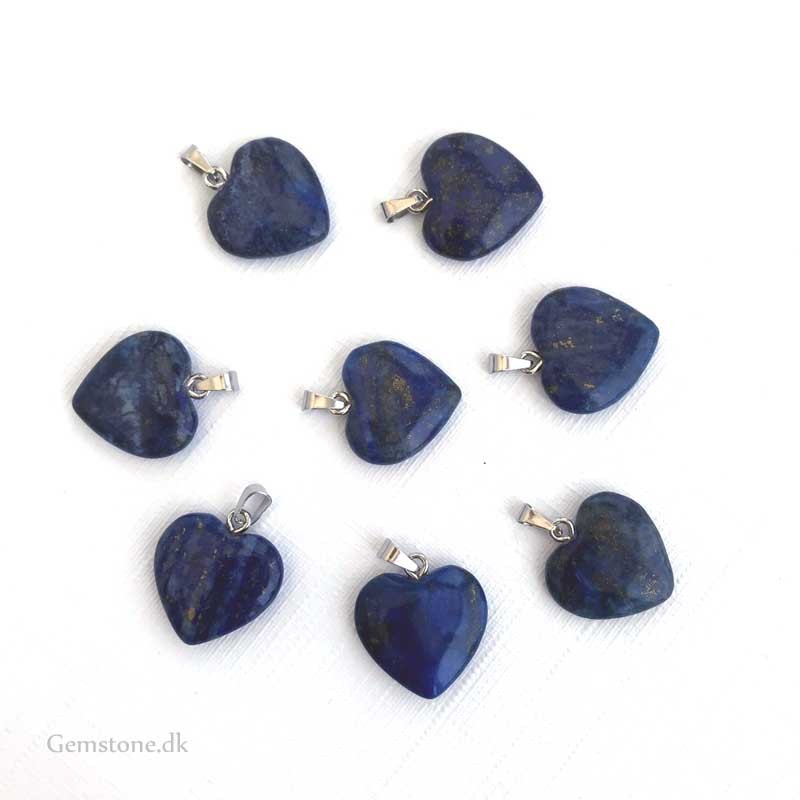 Vedhæng Lapis Lazuli hjerte sten Natural Blue Lapis Gemstone Heart Pendant