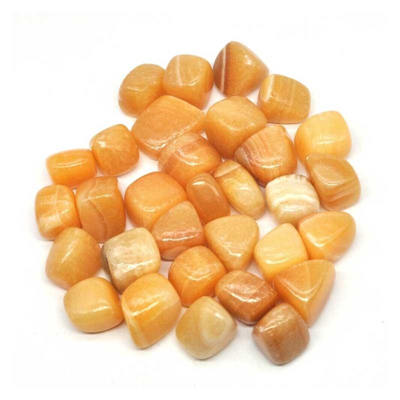 Selenite Orange sten Natural Tumbled Gemstone