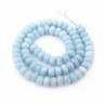 Perler Akvamarin sten Rondel Faceted 8x5mm Natural Aquamarine Gemstone Beads