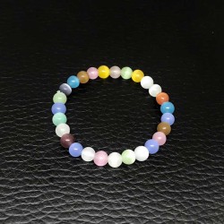 Børnearmbånd Colorful Cats Eye elastisk armbånd til piger køb børnesmykker