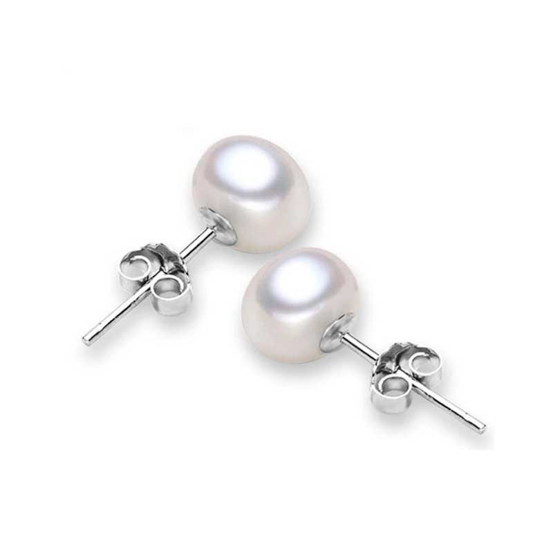 Ørestikker Ferskvandsperler øreringe Natural White Pearl Earrings