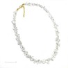 Bjergkrystal halskæde Natural Rock Crystal Chips Gemstone Necklace