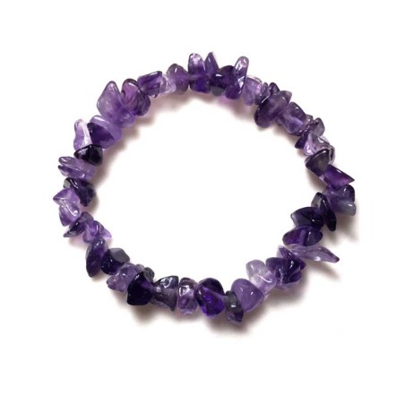 Ametyst armbånd Natural Amethyst Crystal Chips Gemstone Bracelet