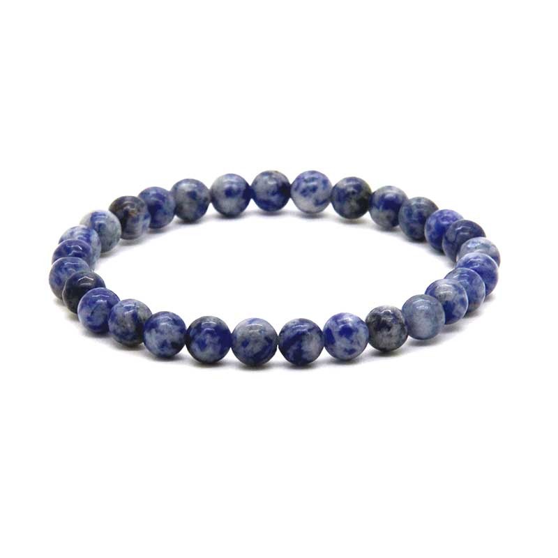 Sodalit Armbånd naturlig sten Blue Sodalite Gemstone unisex Bracelet