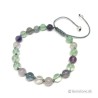 Fluorit armbånd krystal sten knotted design Natural Colorful Fluorite Gemstone