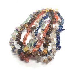Halskæde Krystal Ædelsten-Natural Gemstone Handmade Necklace