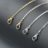 Kæde guld / sølv farve halskæde 40cm lang