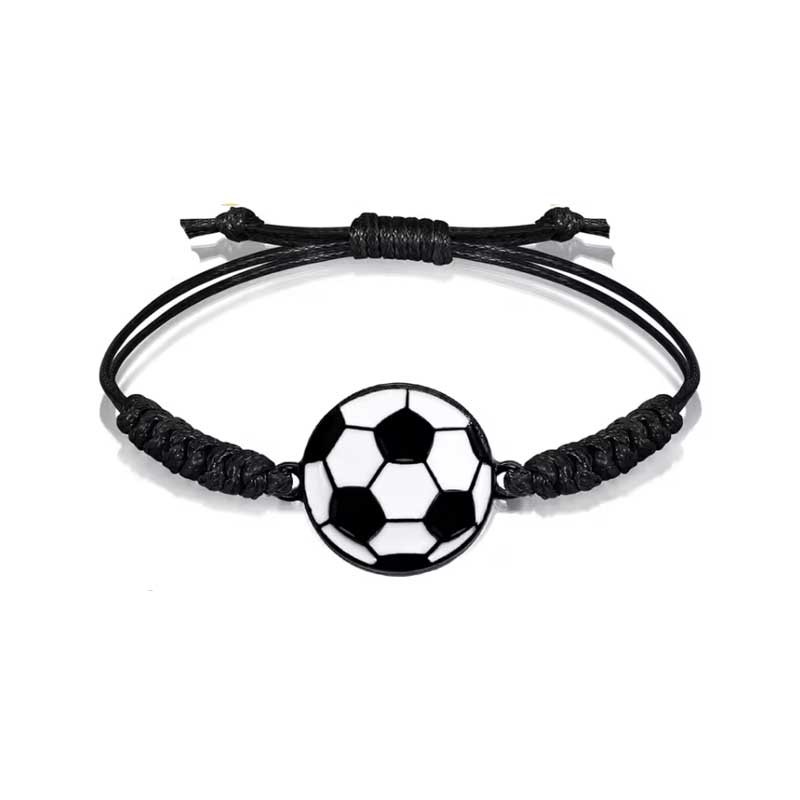 Børnearmbånd fodbold flettet sport armbånd til børn Børnearmbånd fodbold flettet sport armbånd til børn