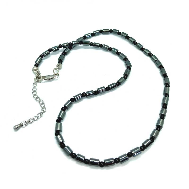 Herre Halskæde Blodsten Natural Hematite Necklace