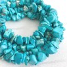 Perler Turkis sten Natural Turquoise Chips - lav selv smykker