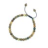 Shamballa armbånd Billed Jaspis sten knyttesnor herrearmbånd Natural Jasper Gemstone Bracelet