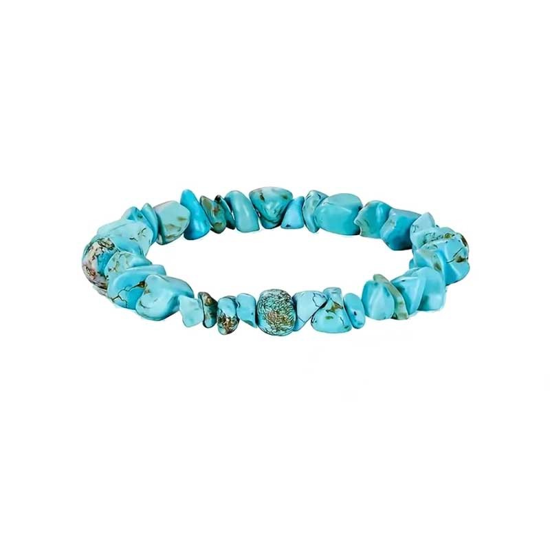 Turkis Armbånd ægte Sten Natural Turquoise Gemstone Chips Bracelet Turkis Armbånd ægte Sten Natural Turquoise Gemstone Chips Bracelet