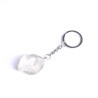 Nøglering Krystal Bjergkrystal Natural Raw Rock Quartz Gemstone Keyring