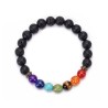 Armband Chakra sten Lavasten elastisk Herrearmband Yoga Bracelet