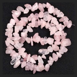 Perler Rosakvarts krystal sten Natural Rose Quartz Gemstone Chips lav selv smykker