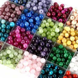 Perler til smykker 10mm naturlig krystal sten | Gemstone