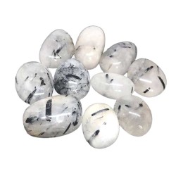 Turmalinkvarts sten krystaller Natural Tumbled Tourmaline Quartz Gemstone