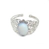 Armbånd Hvid Opal Antik Sølv Vintage Style - køb online