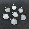 Bjergkrystal hjerte vedhæng til halskæde Natural Crystal Quartz Heart Pendant