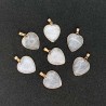Bjergkrystal hjerte vedhæng til halskæde Natural Crystal Quartz Heart Pendant