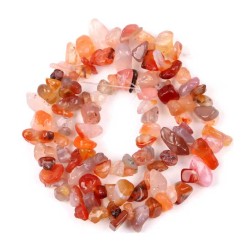 Perler Karneol krystal sten Natural Red Carnelian Gemstone Chips lav selv smykker
