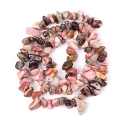 Perler Rhodonit ægte sten Natural Rhodonite Gemstone Chips - lav selv smykker