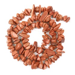 Perler Guldsten lav selv smykker Natural Goldstone Gemstone Chips
