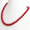 Koral halskæde med knuder Natural Red Coral Gemstone Necklace