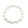 Perlearmbånd ægte ferskvandsperler armbånd Natural White Pearl Bracelet
