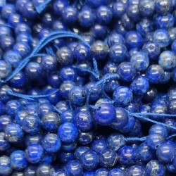 Perler Lapis Lazuli Ædelsten Stenperler til Smykker Natural Blue Lapis Lazuli Gemstone