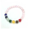 Armbånd Rosakvarts ædelsten Chakra krystal sten Yoga smykker Gemstone Bracelet
