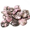 Rhodonit Hjerte vedhæng til halskæde Natural Rhodonite Gemstone