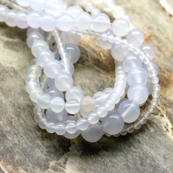 Perler Jade Hvid sten Natural White Jade Gemstone Beads