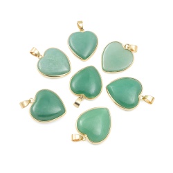 Vedhæng til halskæde Aventurin grøn krystal hjerte