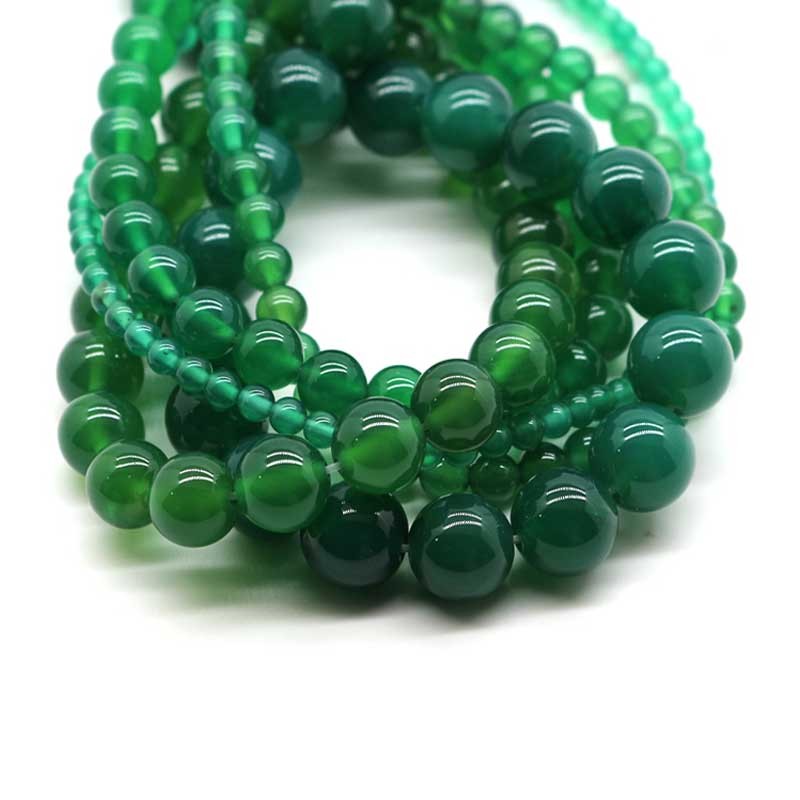 Jade Grøn perler ægte sten Natural Green Jade Gemstone Beads