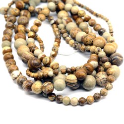 Billed Jaspis perler sten Natural Jasper Beads