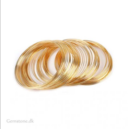 Memorywire til armbånd rustfrit stål guld farve lav selv smykker Memorywire til armbånd rustfrit stål guld farve lav selv smykker