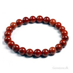 Rød Jaspis armbånd 8mm sten Natural Red Jasper Bracelet