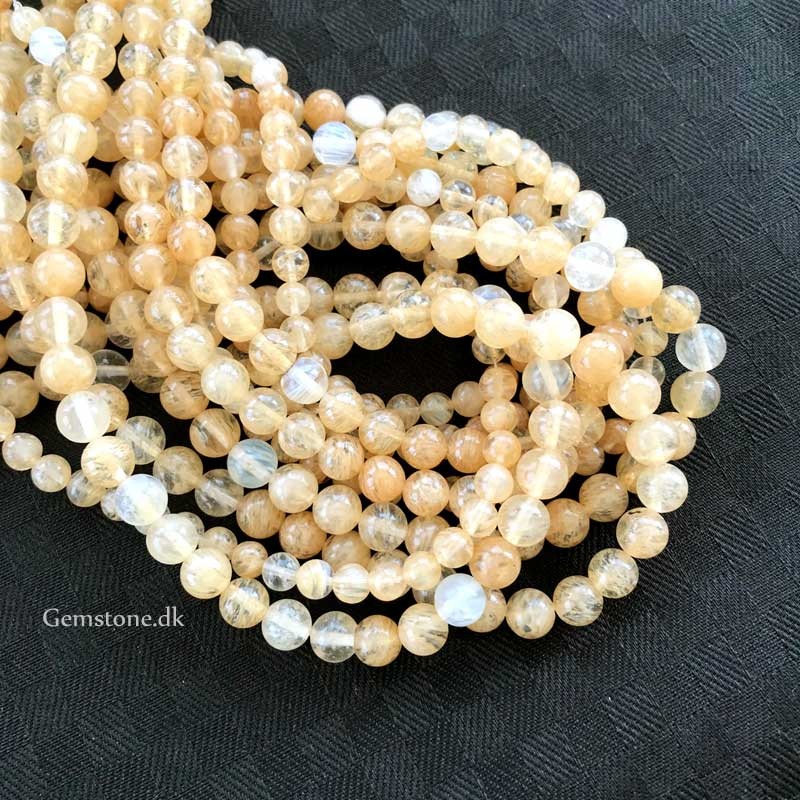 Citrin perler krystal sten Natural Citrine Quartz Beads