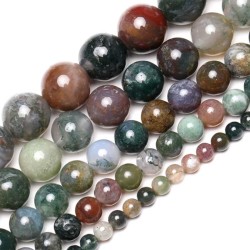 Agat perler ægte sten Natural Indian Agate Beads
