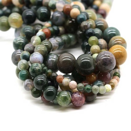 Agat perler ægte sten Natural Indian Agate Gemstone Beads Agat perler ægte sten Natural Indian Agate Gemstone Beads